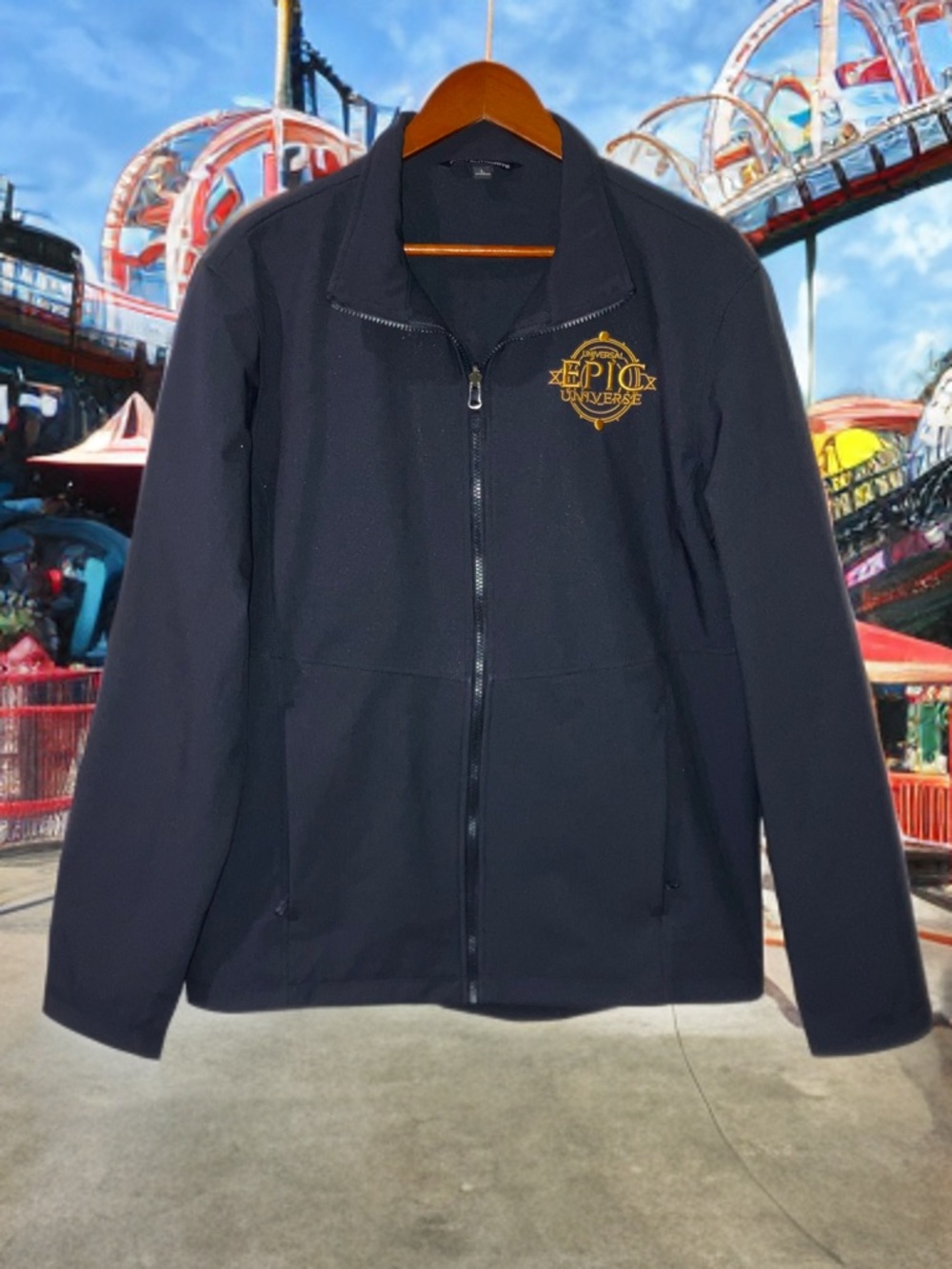 Opening Day Universal Epic Universe Team Cast Member Jacket Zip Windbreaker Sz L